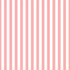 Papier Peint photo Lavable Rayures verticales Motif à rayures transparentes rose et blanc. Conception pour papier peint, tissu, textile. Contexte simple