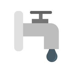 Faucet icon vector sign and symbol isolated on white background, Faucet logo concept