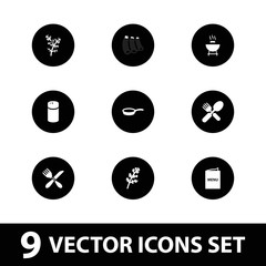 Collection of 9 cooking filled icons