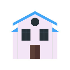 House icon vector sign and symbol isolated on white background, House logo concept