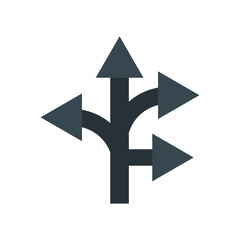 Direction icon vector sign and symbol isolated on white background, Direction logo concept