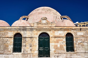 Dome of the mosque on the island of Crete, Greece .