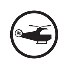 Heliport icon vector sign and symbol isolated on white background, Heliport logo concept