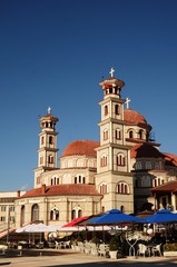 Fototapeta na wymiar Cathédrale orthodoxe de Korça (Albanie) 
