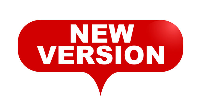 red vector bubble banner new version