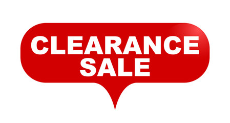red vector bubble banner clearance sale