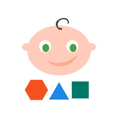 Childhood icon vector sign and symbol isolated on white background, Childhood logo concept