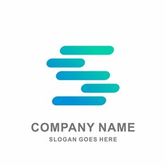 Obraz premium Monogram Letter S Circle Digital Speed Link Connection Technology Computer Business Company Stock Vector Logo Design Template