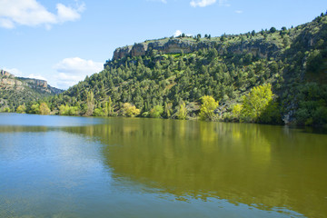 Reservoir in the Duratón meanders, Scenic Lake