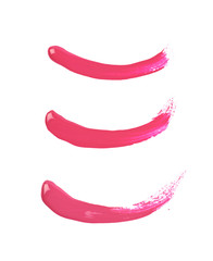 Line stroke of paint isolated