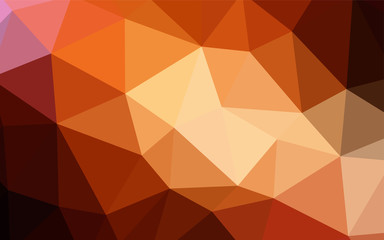 Fototapeta premium Dark Red vector triangle mosaic cover.