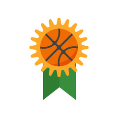 Badge icon vector sign and symbol isolated on white background, Badge logo concept