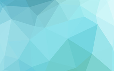 Obraz premium Light Blue, Green vector shining triangular cover.