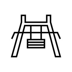 Gym icon vector sign and symbol isolated on white background, Gym logo concept