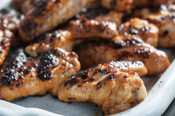 barbecue chicken with crispy crispy crust