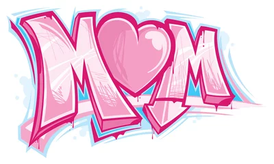 Poster Graffiti Mom