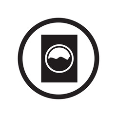 Laundry zone icon vector sign and symbol isolated on white background, Laundry zone logo concept