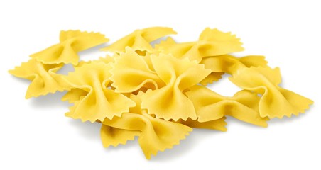 Pasta collection isolated on white background