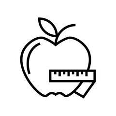 Apple icon vector sign and symbol isolated on white background, Apple logo concept