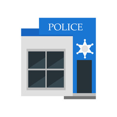 Police icon vector sign and symbol isolated on white background, Police logo concept