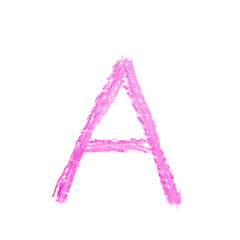 Single hand drawn letter isolated