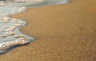 coastal waves at the seaside