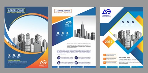 cover, layout, brochure, magazine, catalog, flyer for company or report
