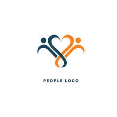 Abstract community logo icon vector design. Creative agency, social work, teamwork, business, advertising vector logo