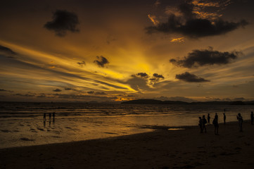 Fototapeta na wymiar beautiful thai sunset 4