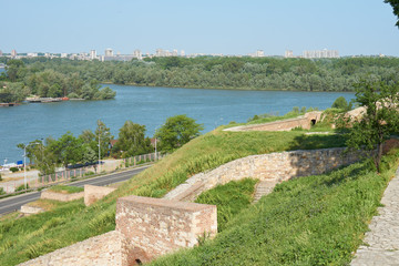 View on Sava and Danube rivers