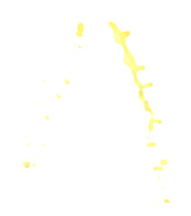 Splash of liquid in motion isolated