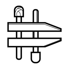 Clamping Icon Vector.