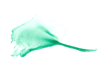 Splash of liquid in motion isolated
