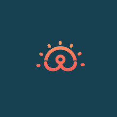 Illustration design of logotype business active person symbol.