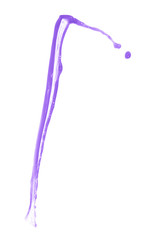 Splash of liquid in motion isolated