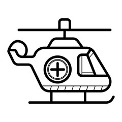 Ambulance helicopter icon