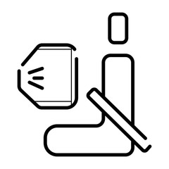 Airbag icon vector