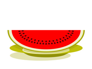 watermelon on plate