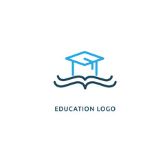 Abstract education logo icon vector design. College, school, university vector logo