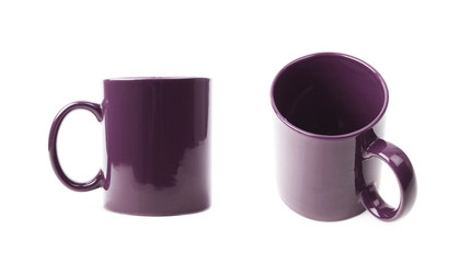 Ceramic cup isolated