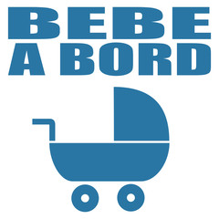 Logo bébé à bord.