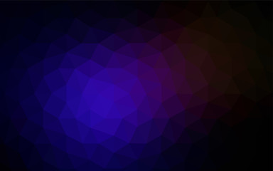 Dark Blue, Red vector triangle mosaic texture.