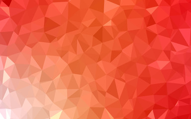 Light Red, Yellow vector low poly cover.