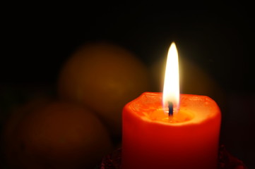 orange candle atmospheric