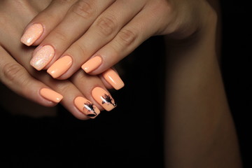 beautiful light manicure