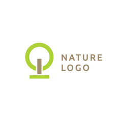 Abstract tree logo icon vector design. Landscape design, garden, Plant, nature and ecology vector logo