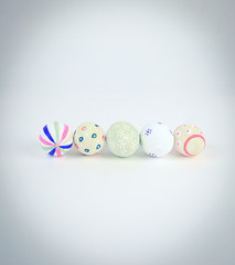Fototapeta na wymiar colorful Easter eggs .the concept of the celebration