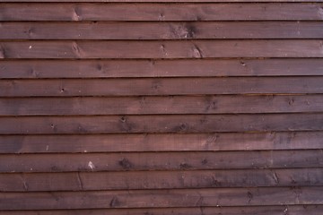 Black painted wooden wall fence
