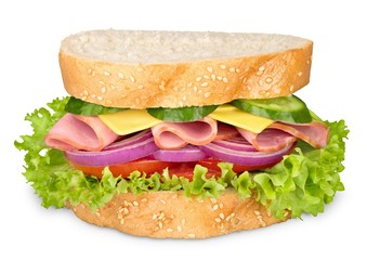 group of tasty sandwiches