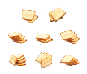 Moist butter cake isolated